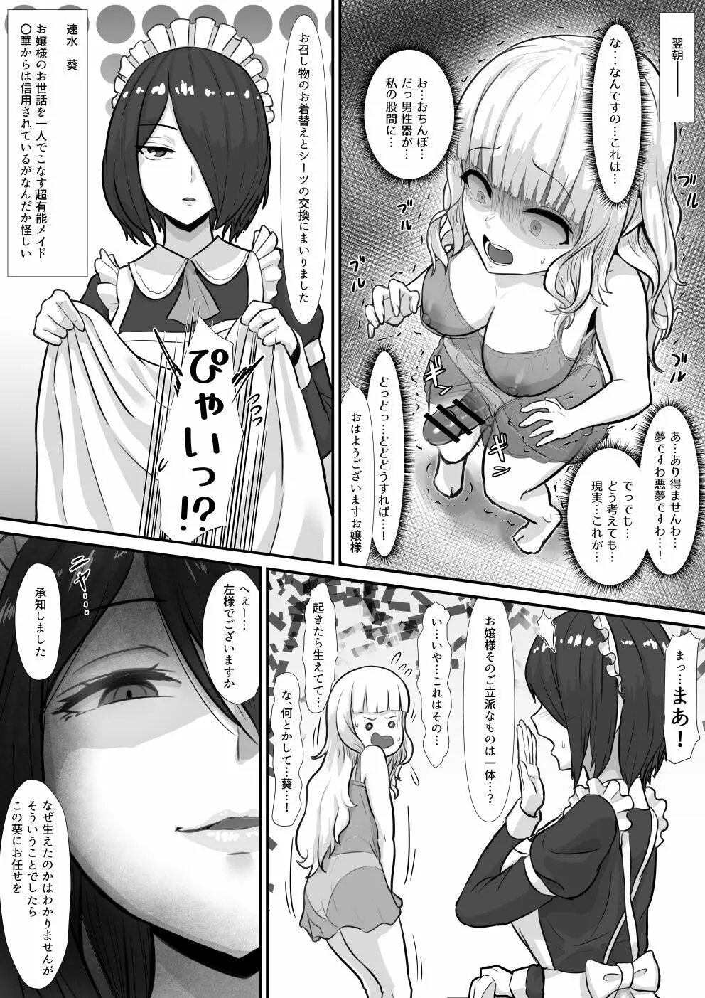 高慢お嬢様をふたなり化してみた前編 - page2