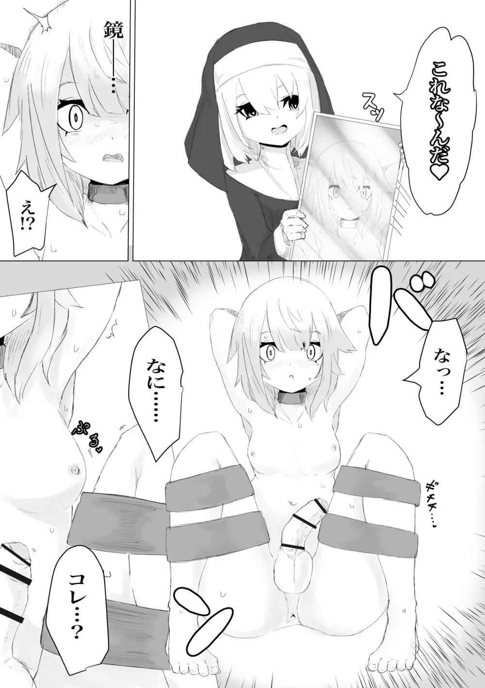 邪教シスターに女体化されオチン〇ンを没収されるお話 - page15