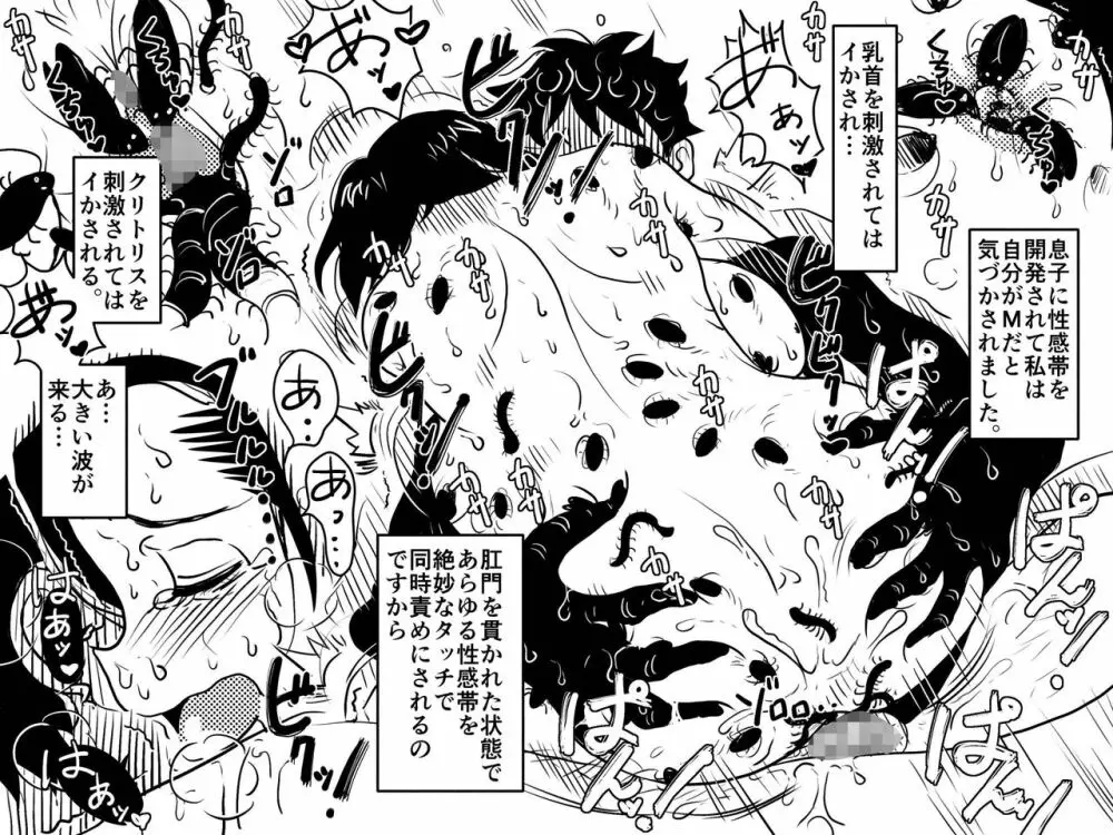 ゴミ部屋息子との性生活が習慣化しているお母さんが、思わぬ性感帯を開発されてしまった話。 - page64