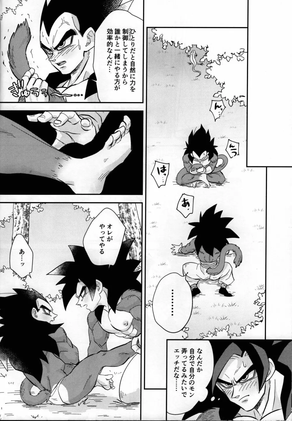 ベジータの尻尾がこんなにビンカンなわけがない! - page13