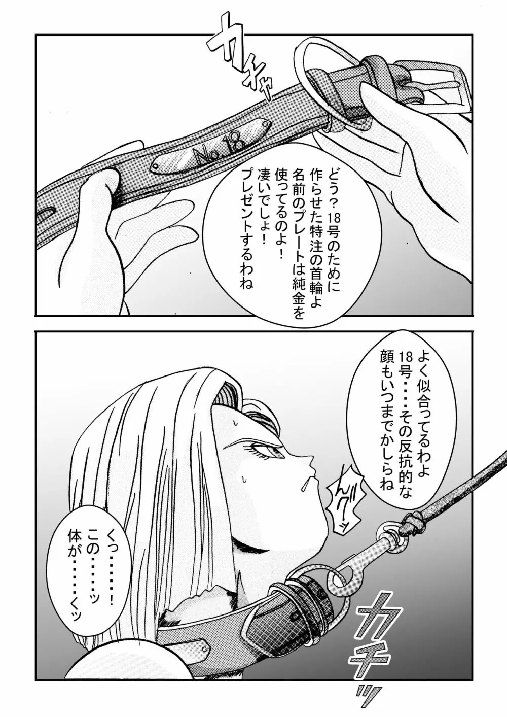 誕生!!悪の女戦士 人造人間18号洗脳改造計画 -前編- - page39