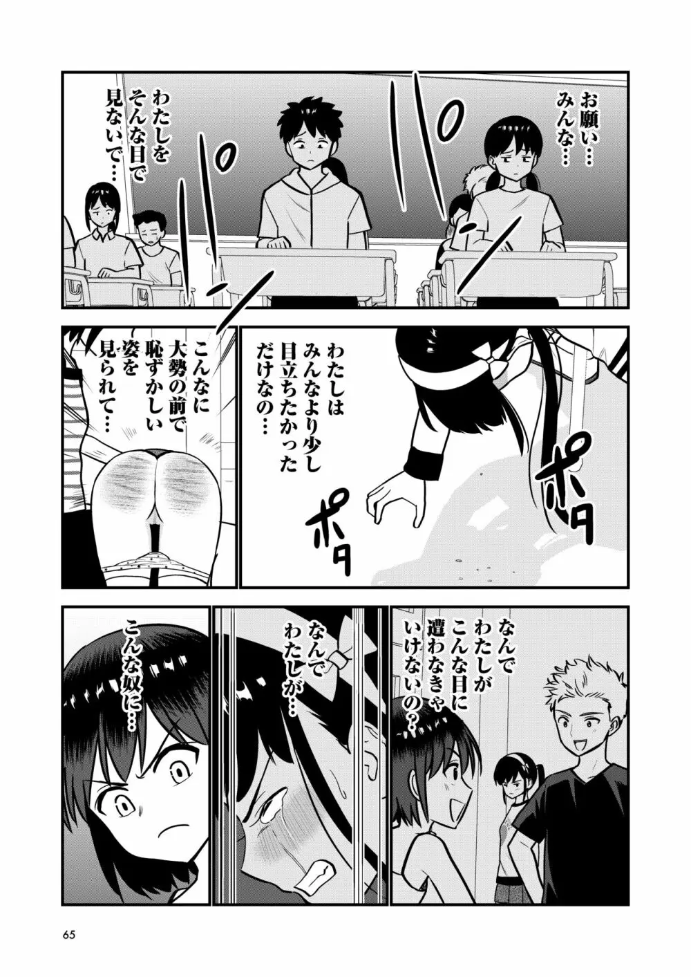 お仕置きされて1日下半身の着衣が禁止される学校 - page67