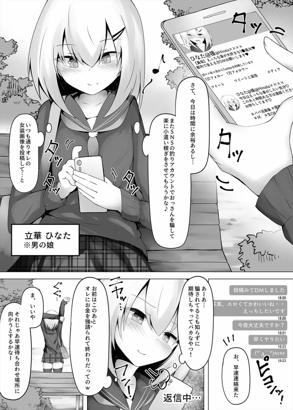 釣りアカ女装男子ですがメス堕ちしてしまいました - page2