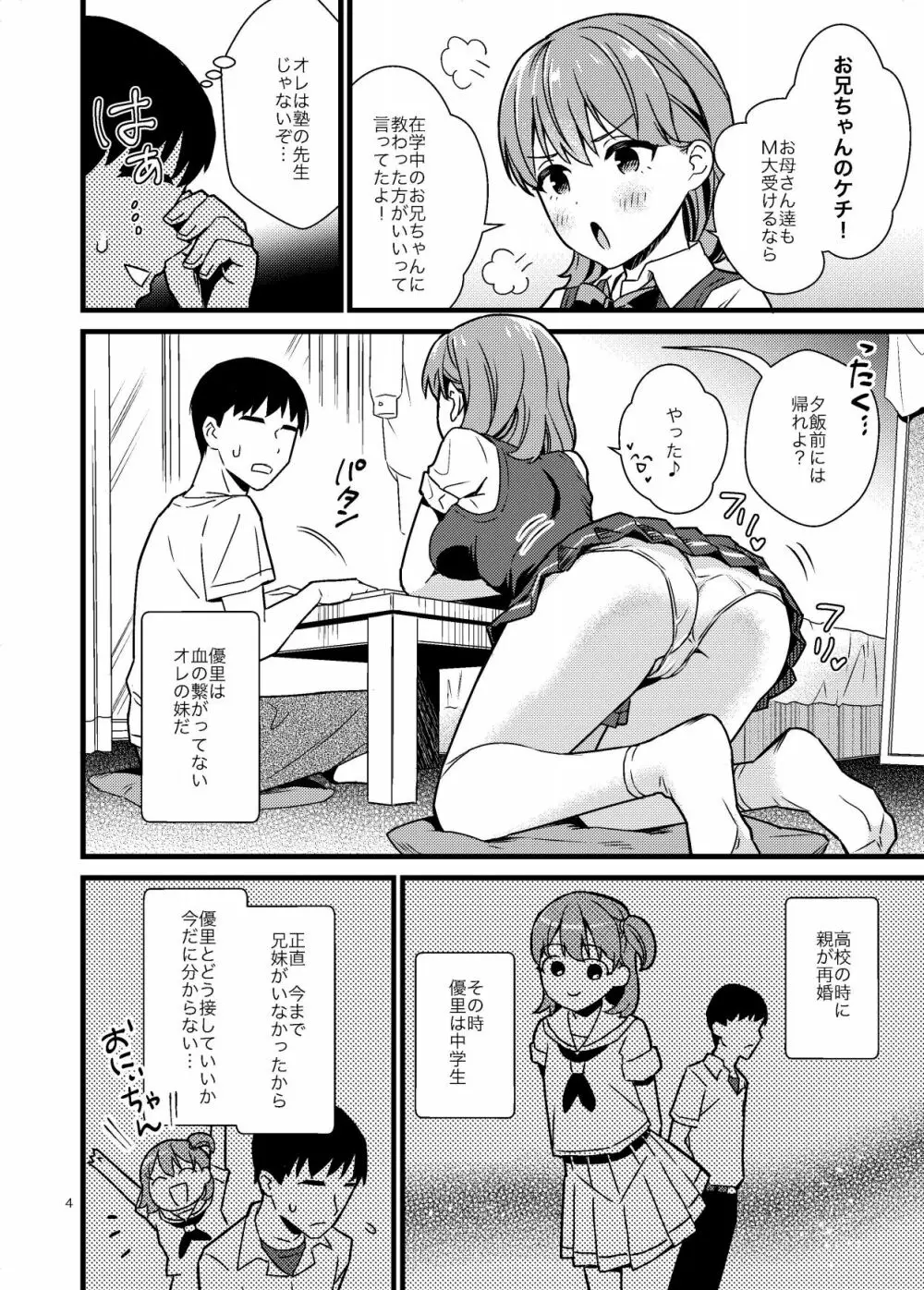 ナイショで妹とシちゃう話 - page3