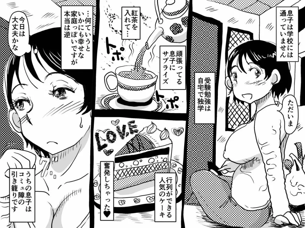 仮想現実に引き籠る息子のリアルセフレになったお母さんの話。 - page12