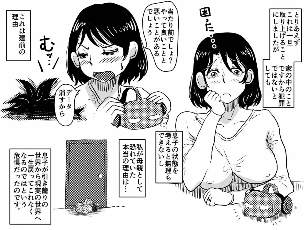 仮想現実に引き籠る息子のリアルセフレになったお母さんの話。 - page24