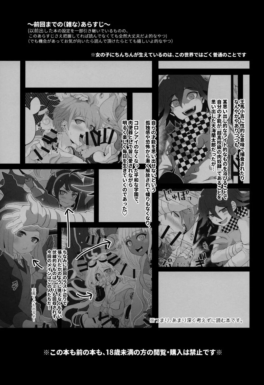 (学園トライアル 大阪11) [LV43 (しあ)] 愛され便器の(非)日常性活 (ニューダンガンロンパV3) - page2