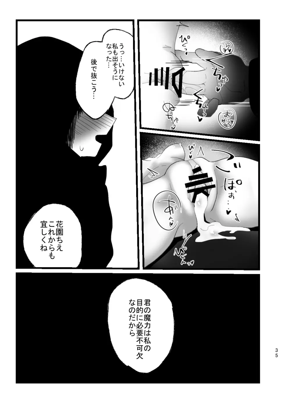 魔法少女ちえちゃんが触手で即堕ちする本 - page35