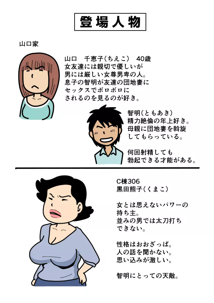 モブ顔の好色団地妻たち ・ 3 モンス夕一主婦の熊子さん - page2