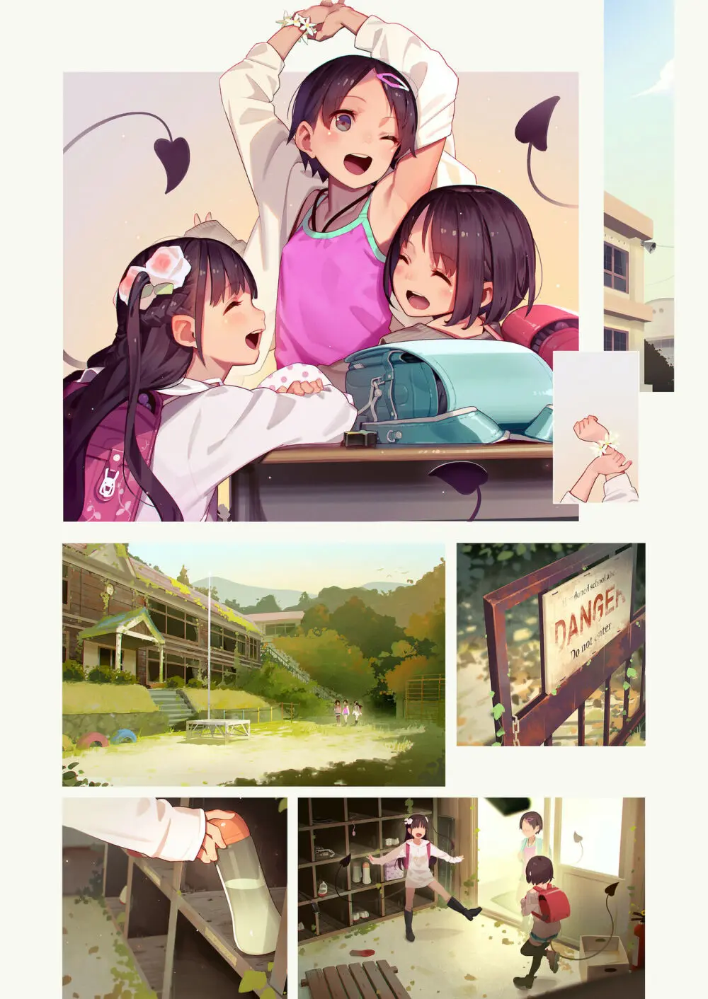 Tiny Evil 5 Part 2 - 淫魔少女３人におちんちん遊ばれる本 - page2
