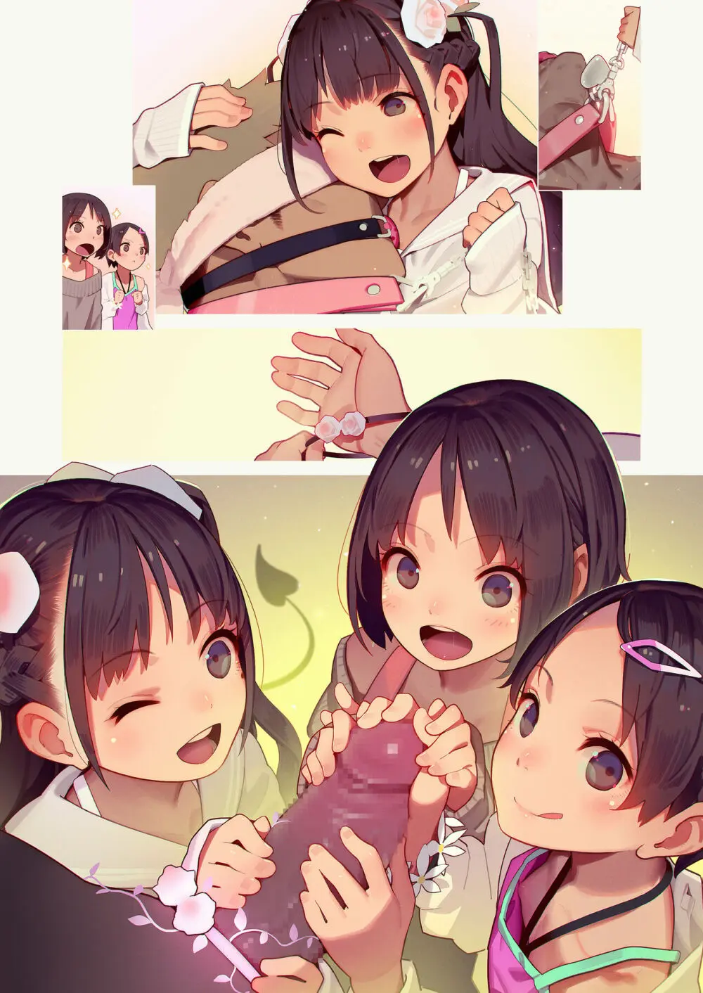Tiny Evil 5 Part 2 - 淫魔少女３人におちんちん遊ばれる本 - page4