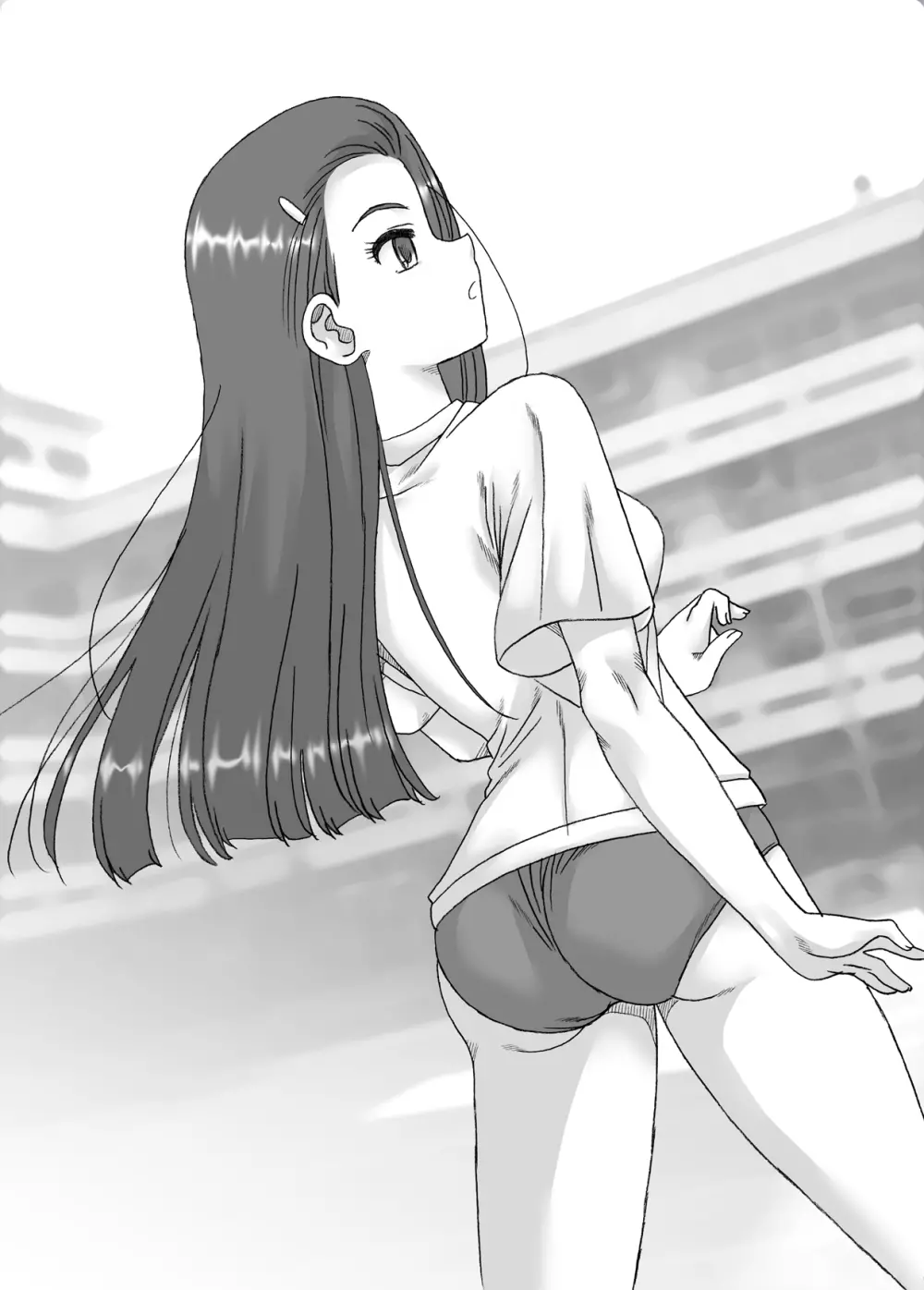 お嬢様女子高生瑞穂、学校の敷地内で - page15
