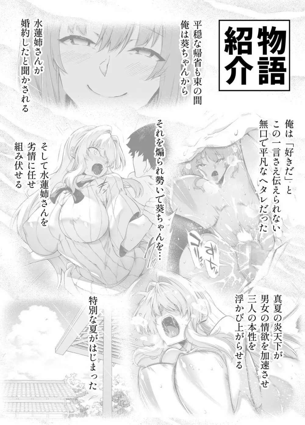 夏のヤリなおし3 -田舎と離れと美人姉妹- - page3