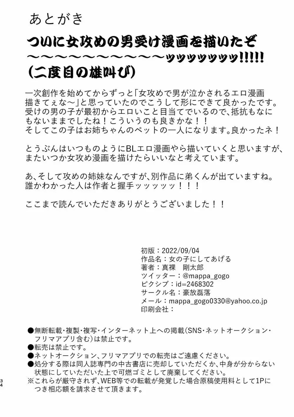 女の子にしてあげる - page33