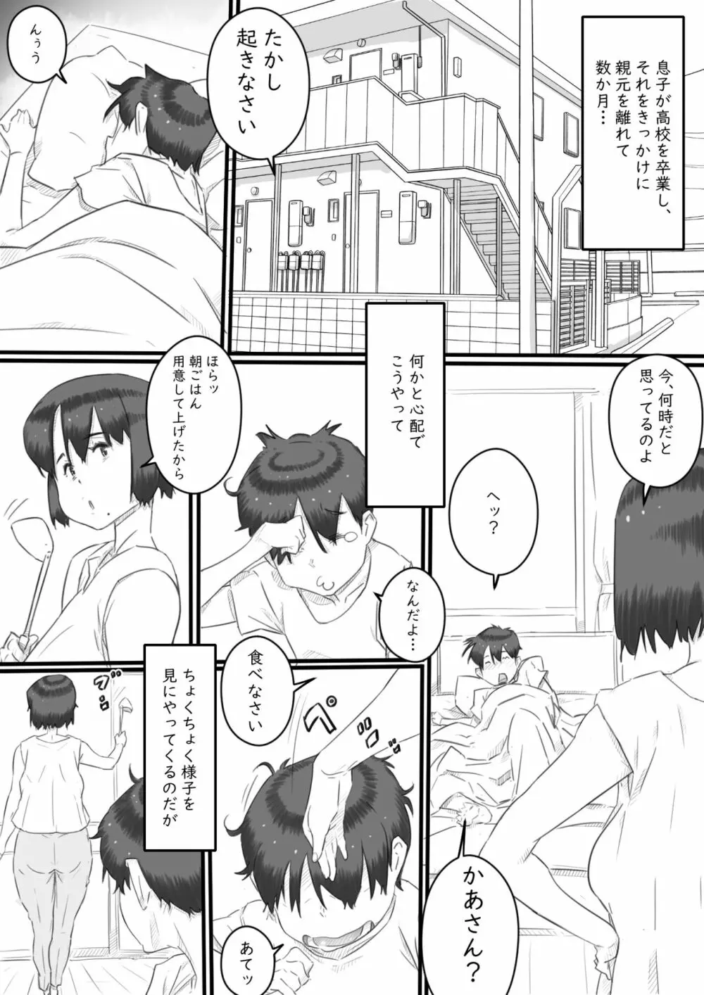 一人暮らしの息子の部屋で…‐母と息子の秘密の関係‐ - page2