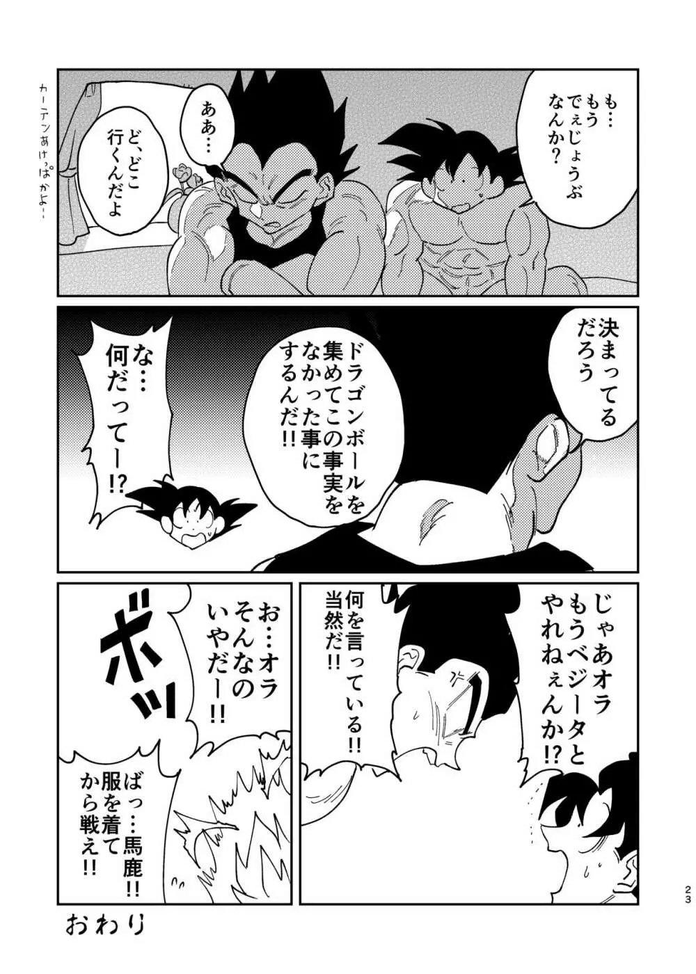 【web再録】悟空とベジータのボーイズラブ - page21