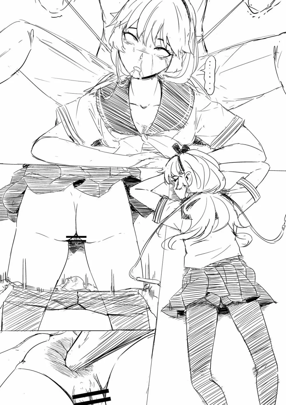 校舎で襲われて死ぬ女の子たち - page3