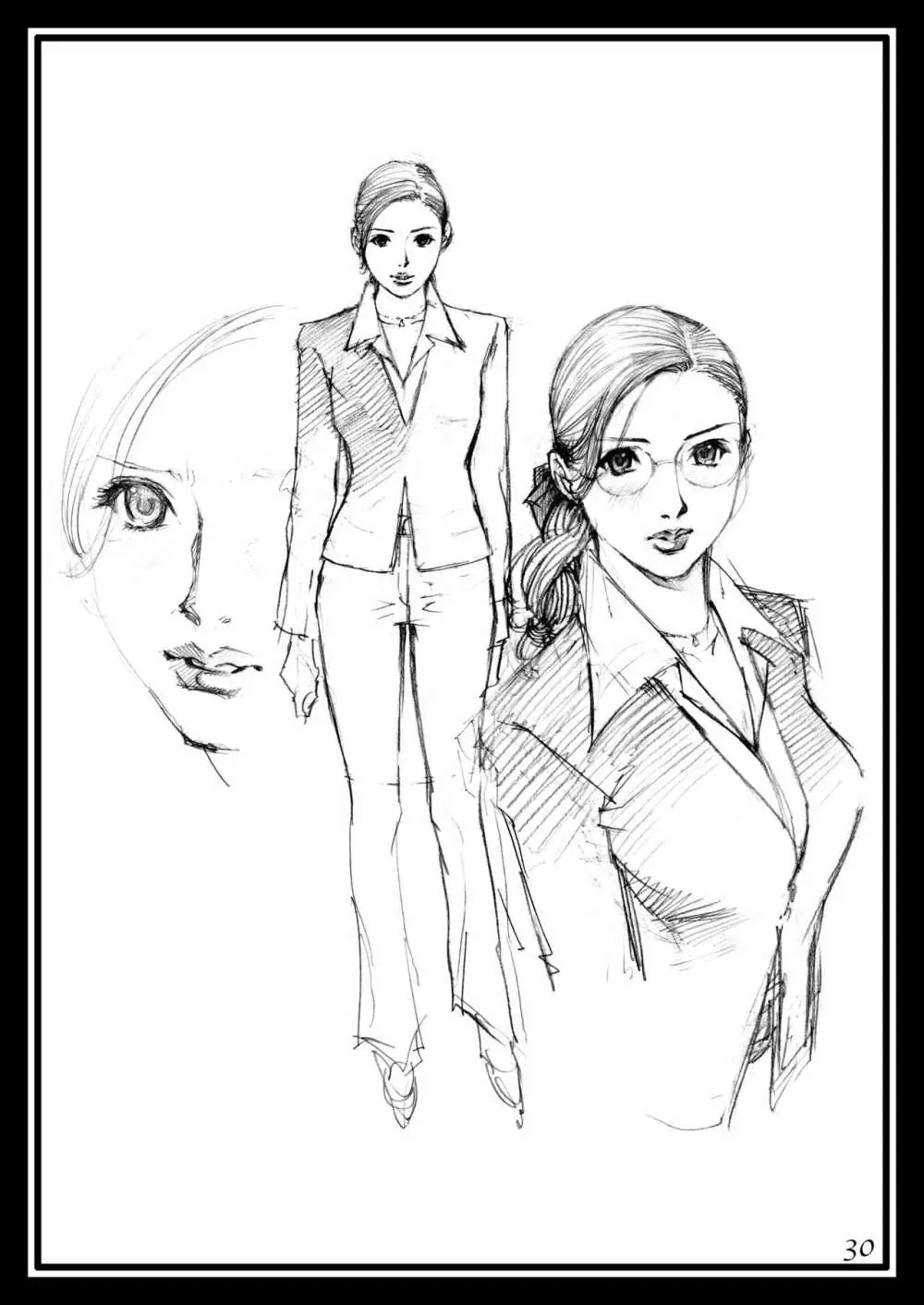 十六夜清心ラフ画集 in M女専科 - page29