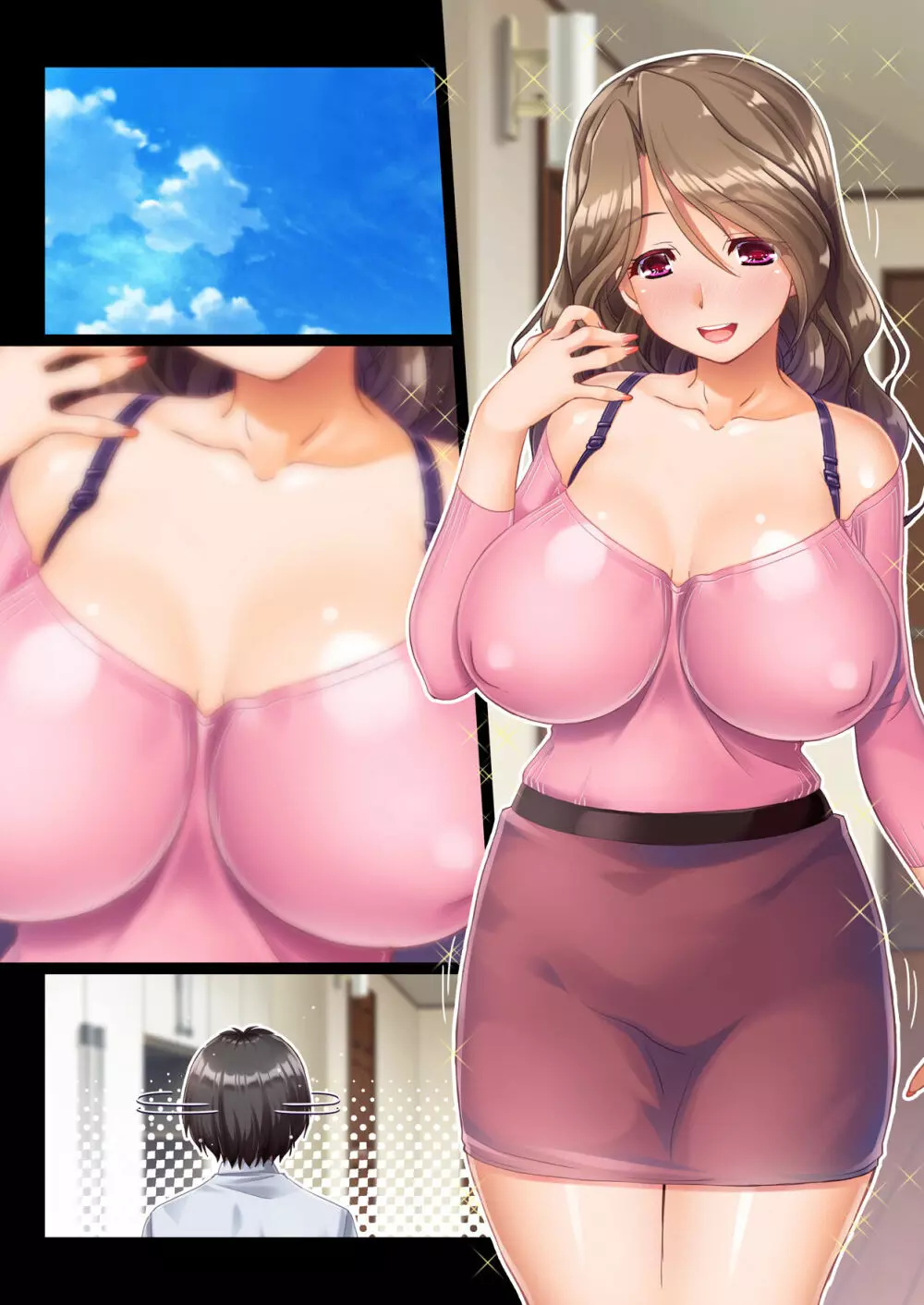 陽キャの母さんと清楚系ビッチな彼女がボクのチ○コに夢中な件 - page49