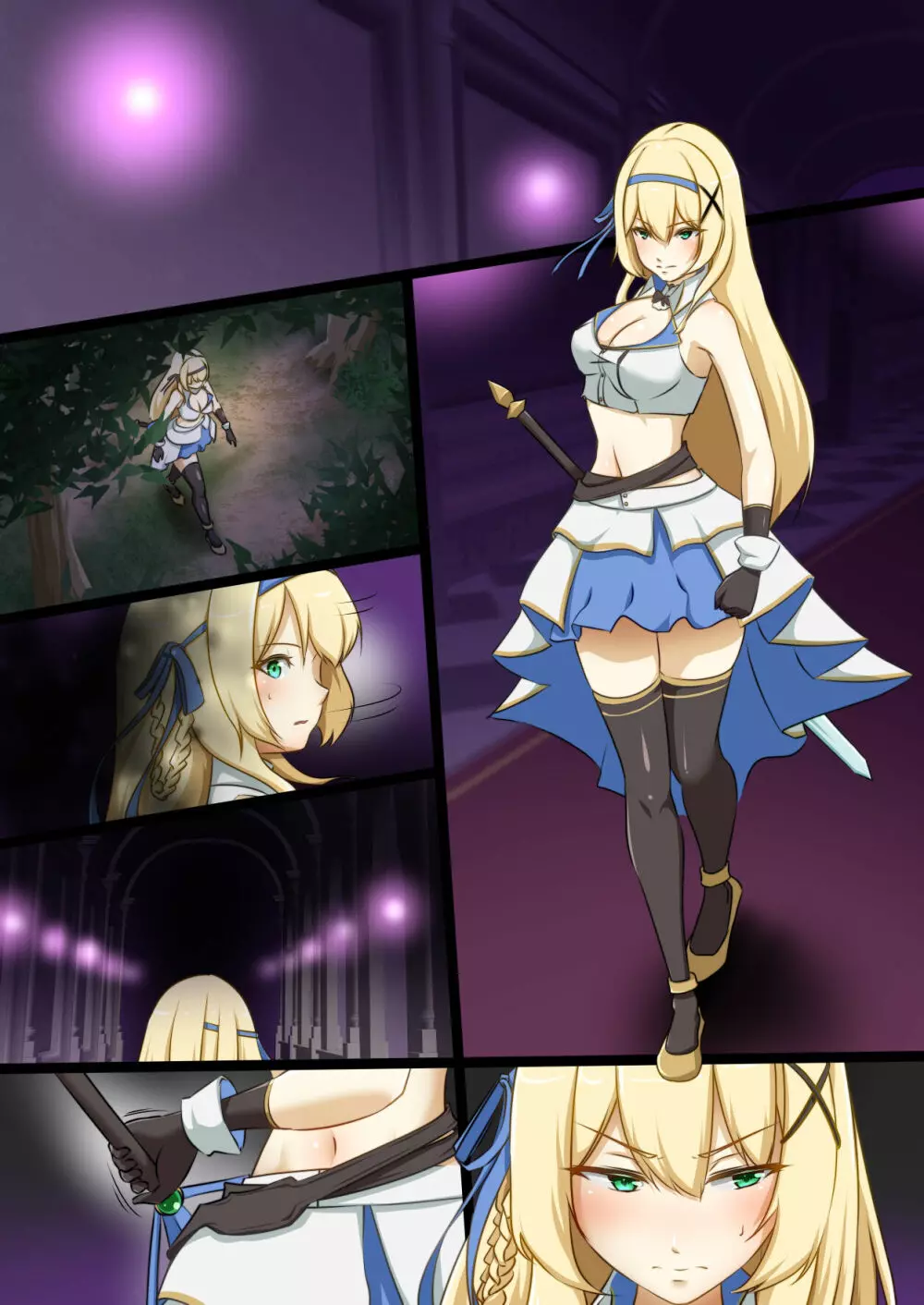 姫騎士がえっちな敵と戦って敗北する話 - page36