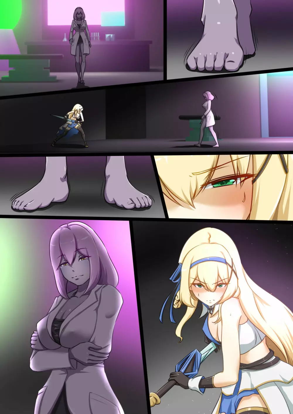 姫騎士がえっちな敵と戦って敗北する話 - page38