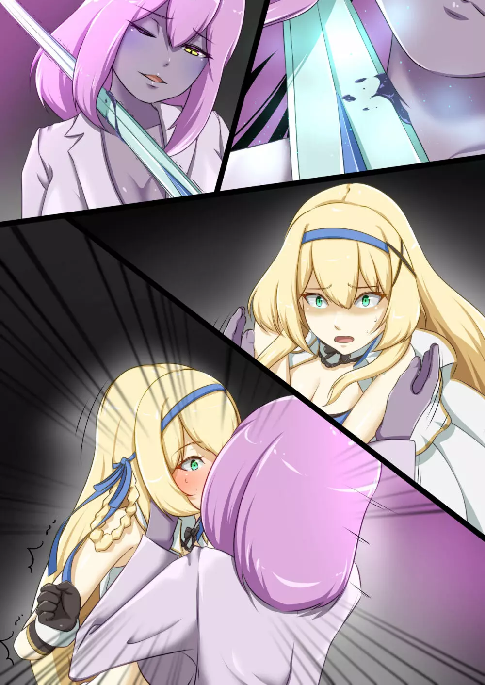 姫騎士がえっちな敵と戦って敗北する話 - page40