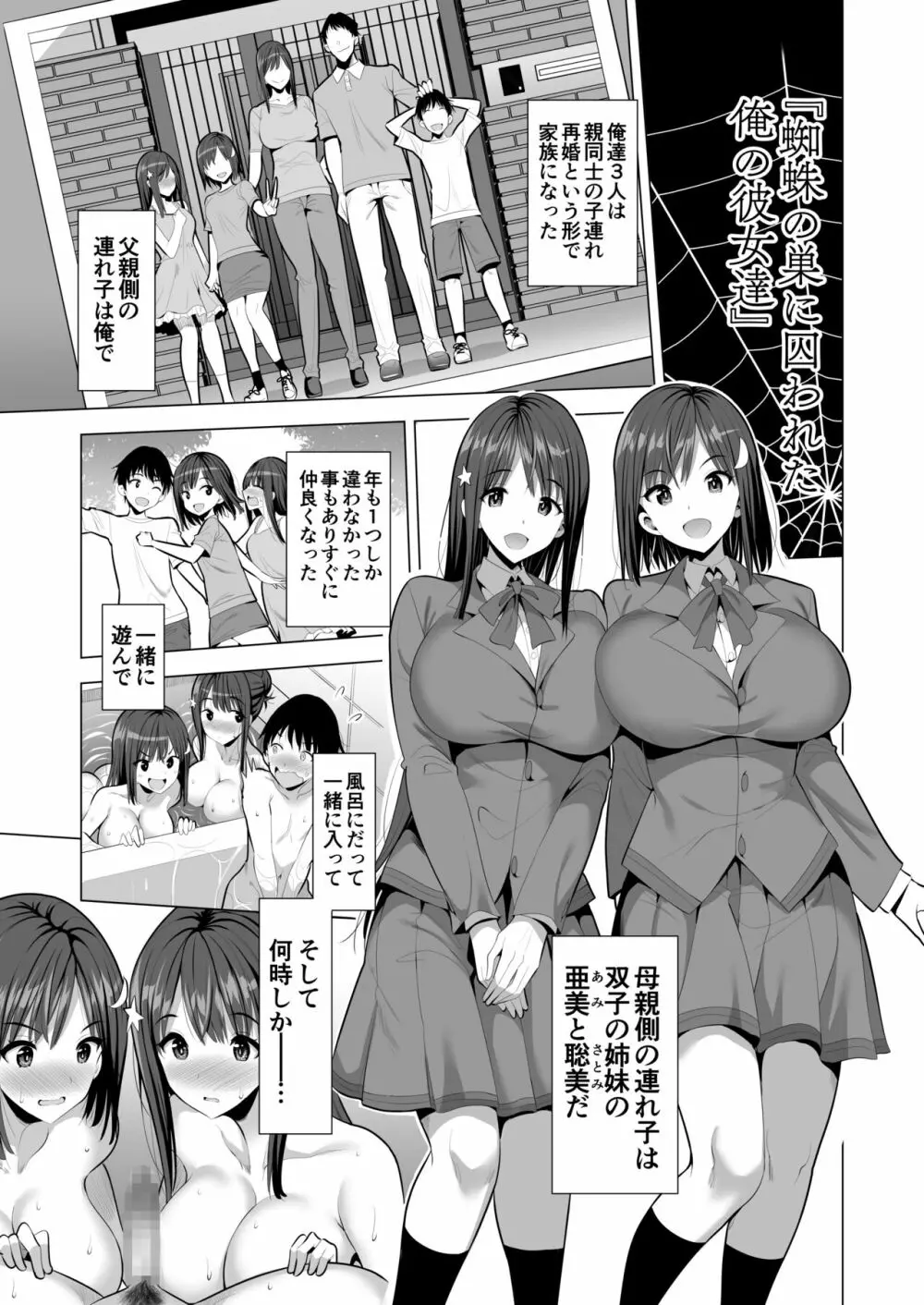 蜘蛛の巣に囚われた俺の彼女達 - page4