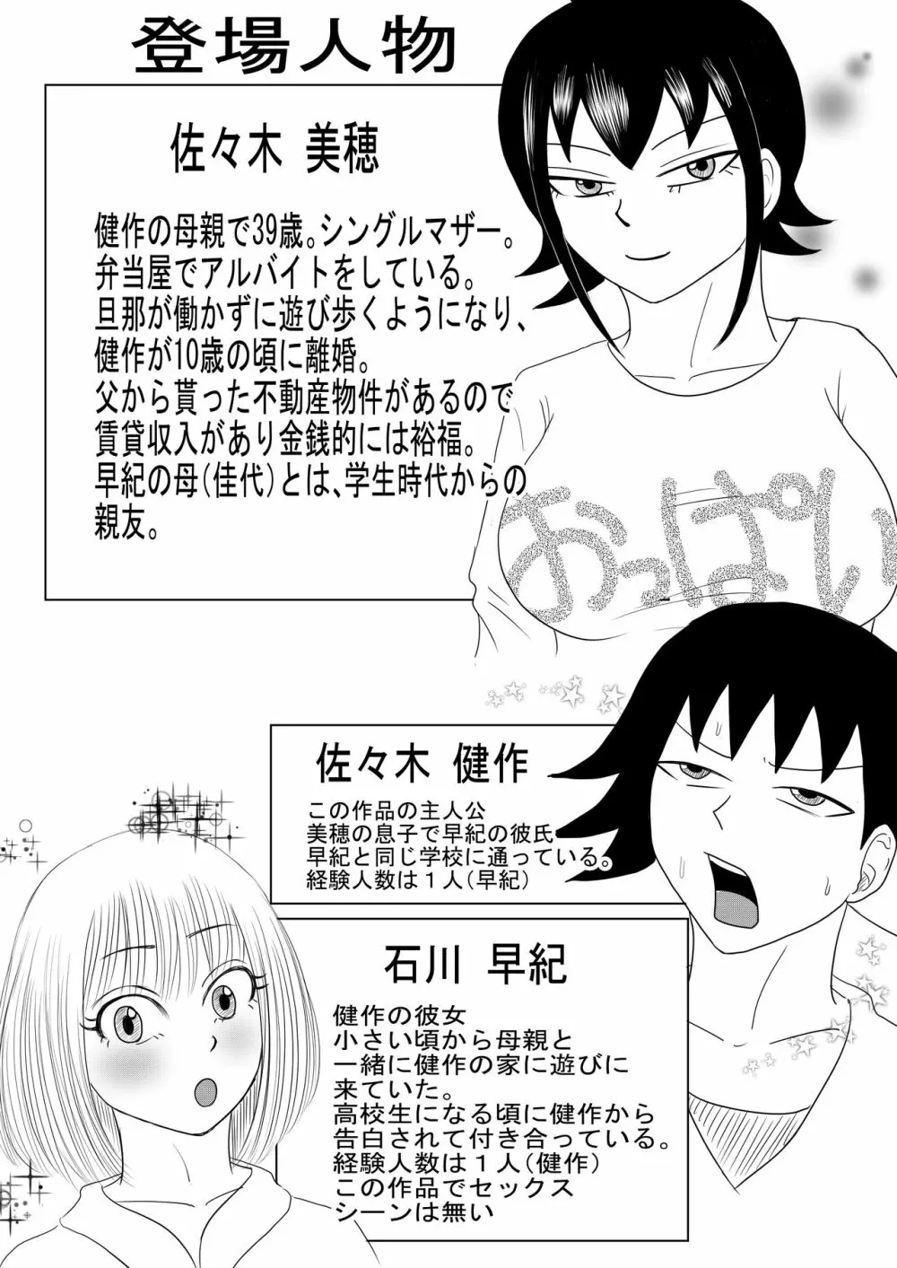 彼女と間違えて母さんに夜這い1 - page2