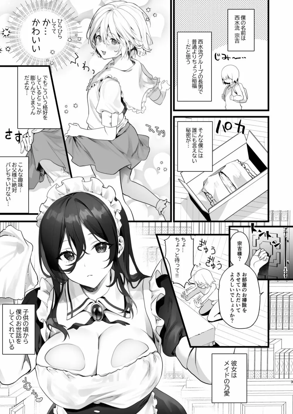 男の娘はメイドの性人形 - page3