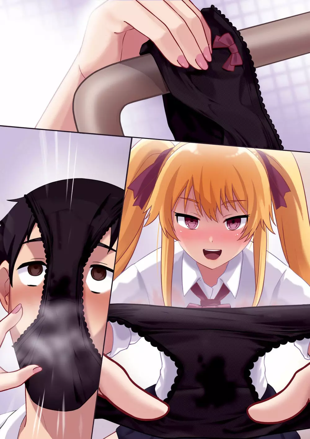 共有トイレでJKに搾精されて潮吹きシちゃったリーマンの話。 - page36