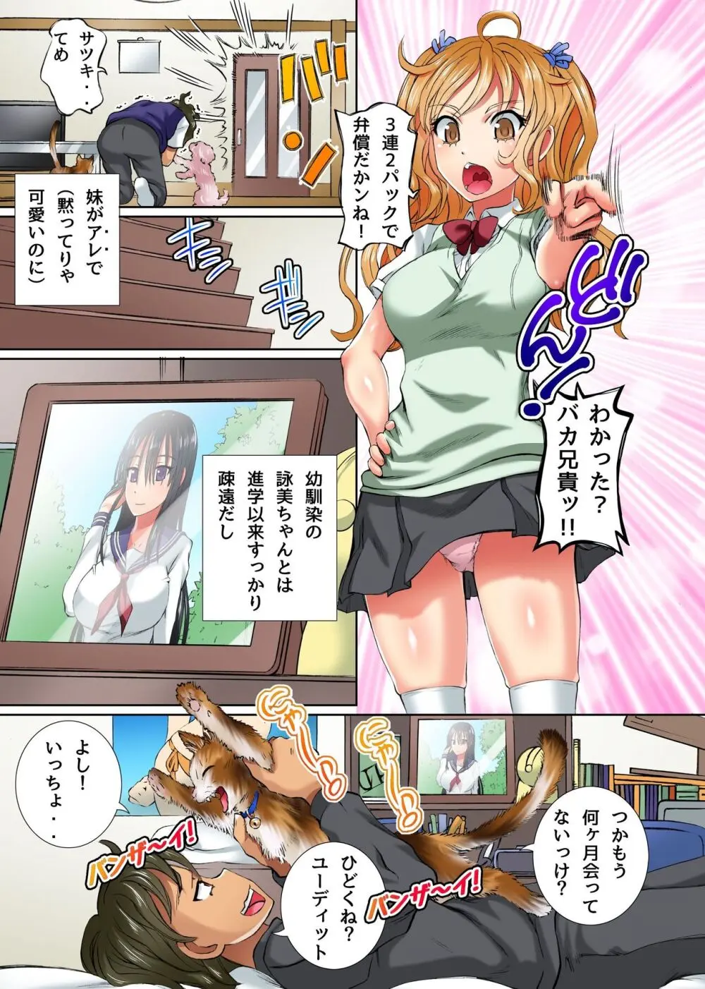 妹と幼馴染の身体がペットに憑依され発情してしまったので飼い主である俺が責任取ってセックスする話 - page5