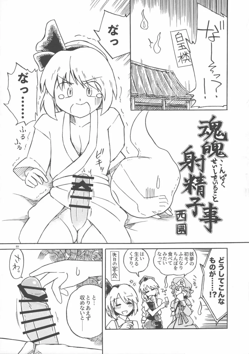 東方おちんぽ生えちゃった合同誌 東方Project - page88