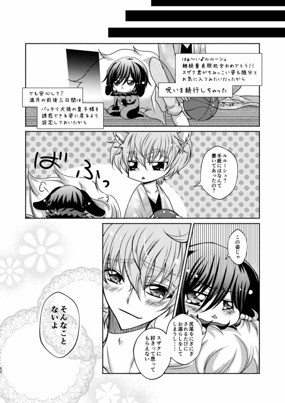 狼スザク×黒兎ルルシュ詰め - page48