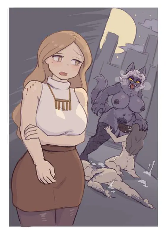 Futanari Werewolf by Mokushi - page2