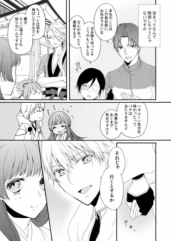 新婚につきちょっと本丸を留守にします - page6