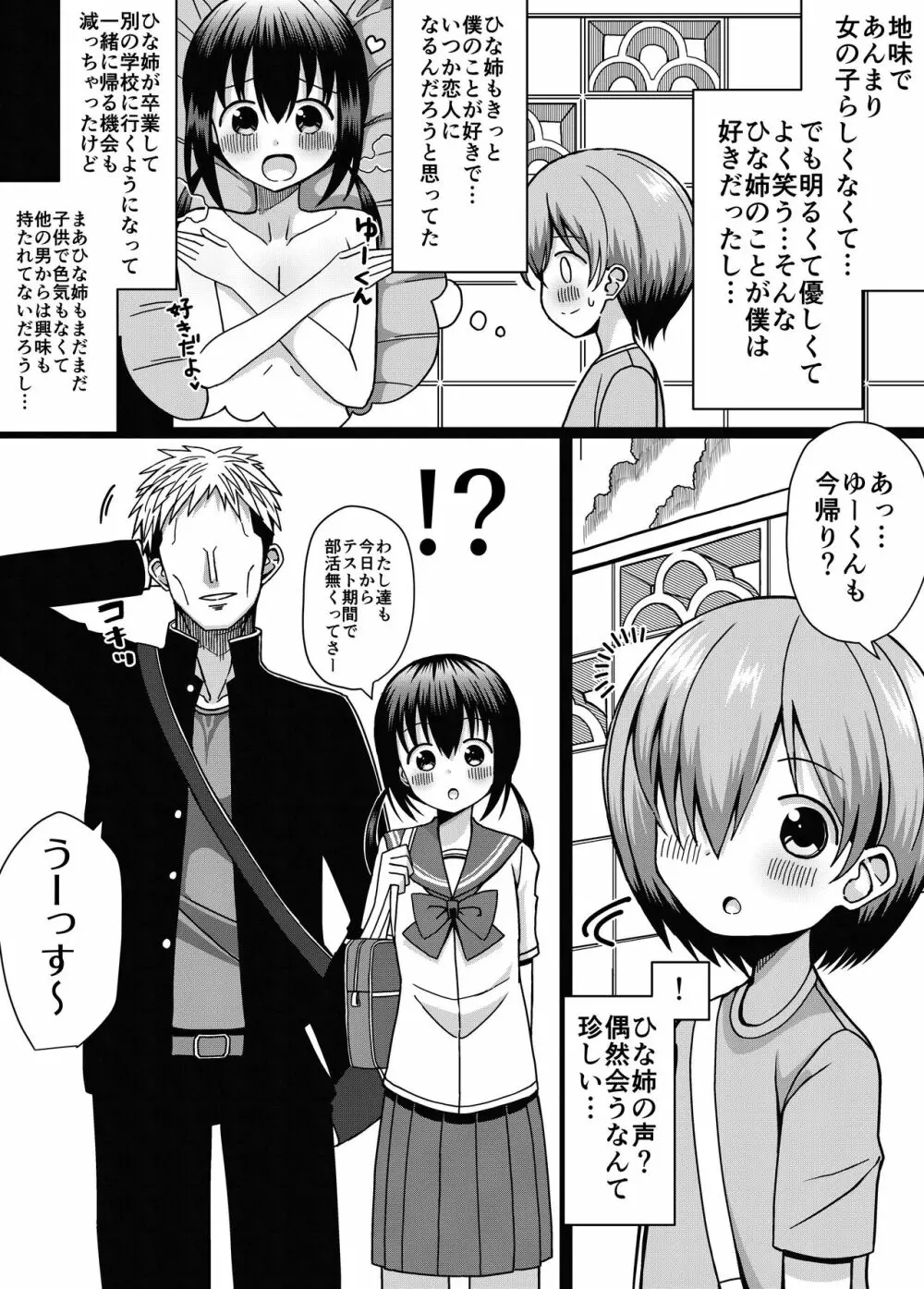 ひな姉ちゃんはぼくのもの〜他の男にはヤラせない〜 - page3