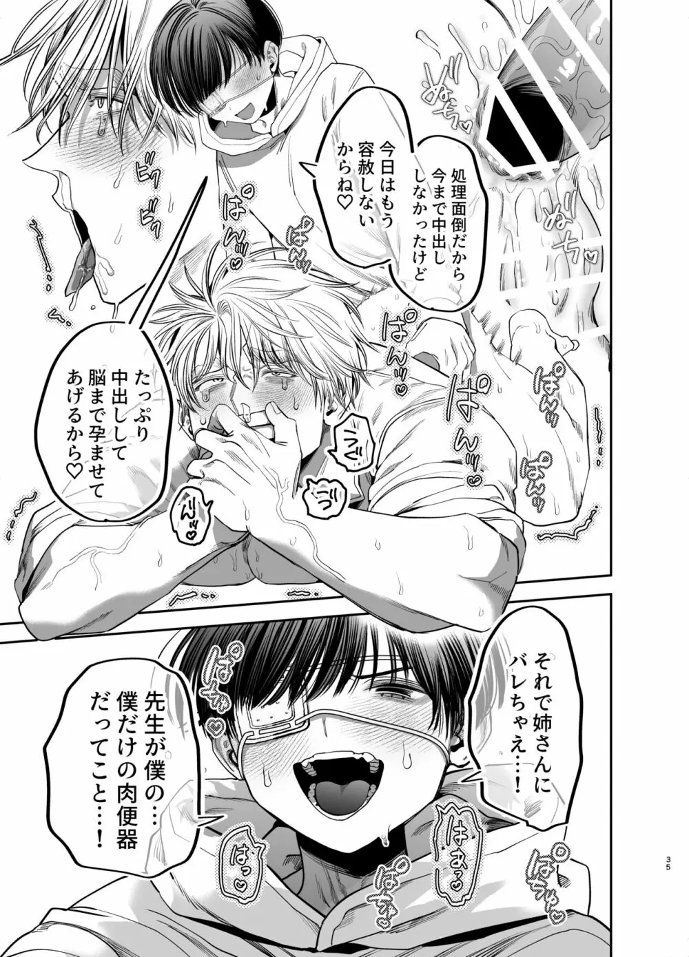 巨根すぎる教え子に調教されてケツマン奴隷になりました♥ - page35
