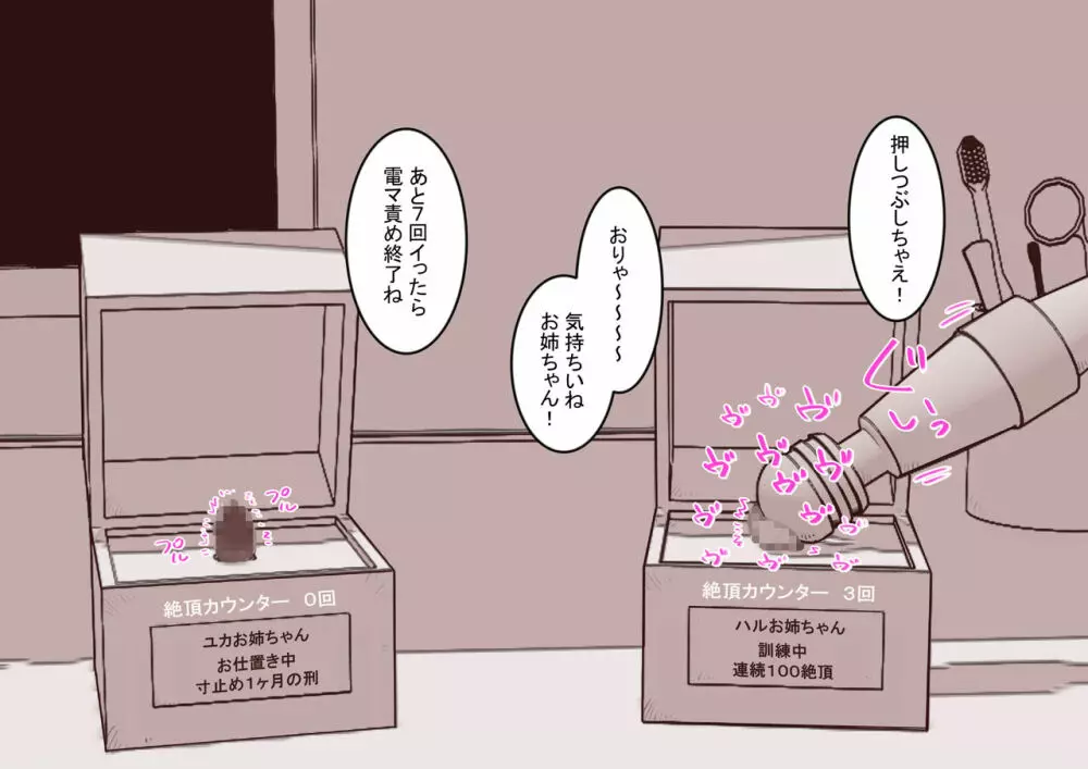 クリボックスになったお姉ちゃんたちのクリを弄り倒す - page10