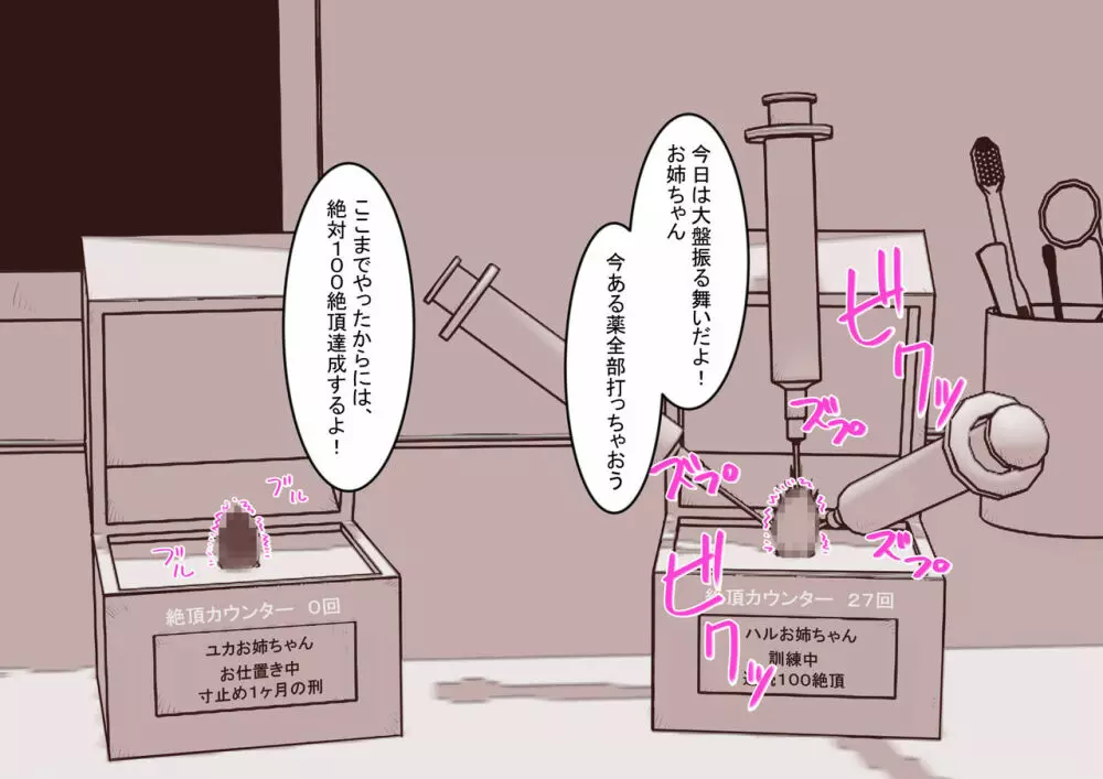 クリボックスになったお姉ちゃんたちのクリを弄り倒す - page14
