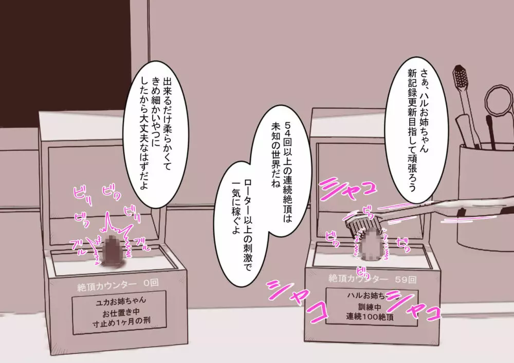 クリボックスになったお姉ちゃんたちのクリを弄り倒す - page19