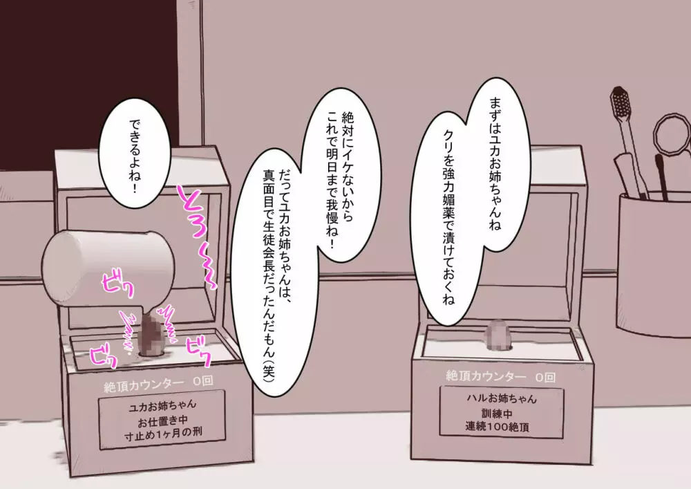 クリボックスになったお姉ちゃんたちのクリを弄り倒す - page6
