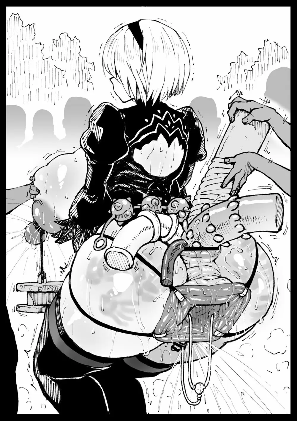 どっこい生きてた人類との交流を報告する２Ｂさん（ニーア オートマタ） - page7
