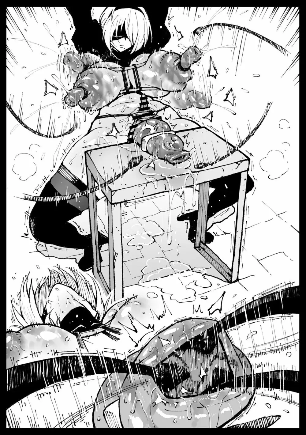 どっこい生きてた人類との交流を報告する２Ｂさん（ニーア オートマタ） - page8