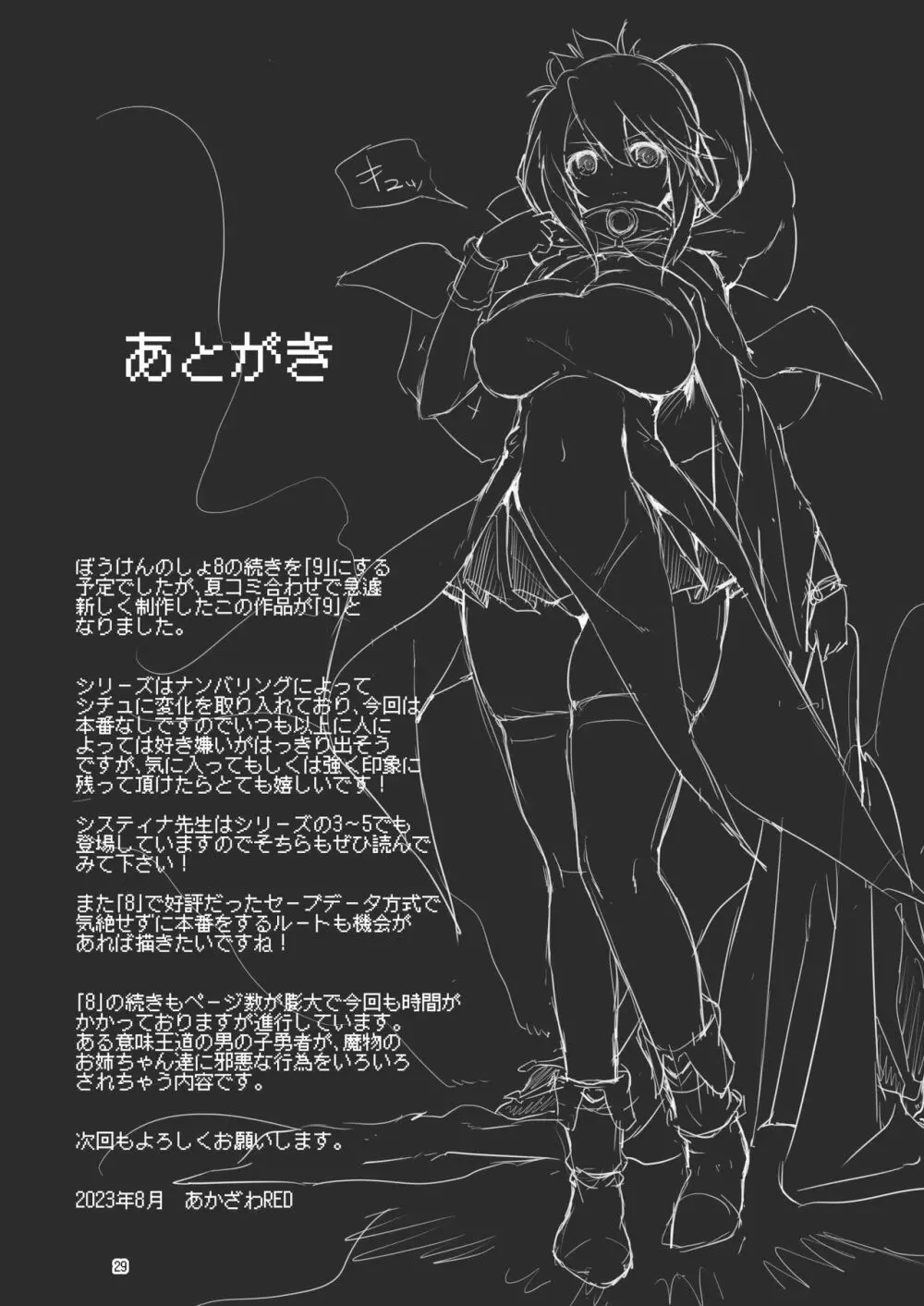 まことに ざんねんですが ぼうけんのしょ9は消えてしまいました。 - page29