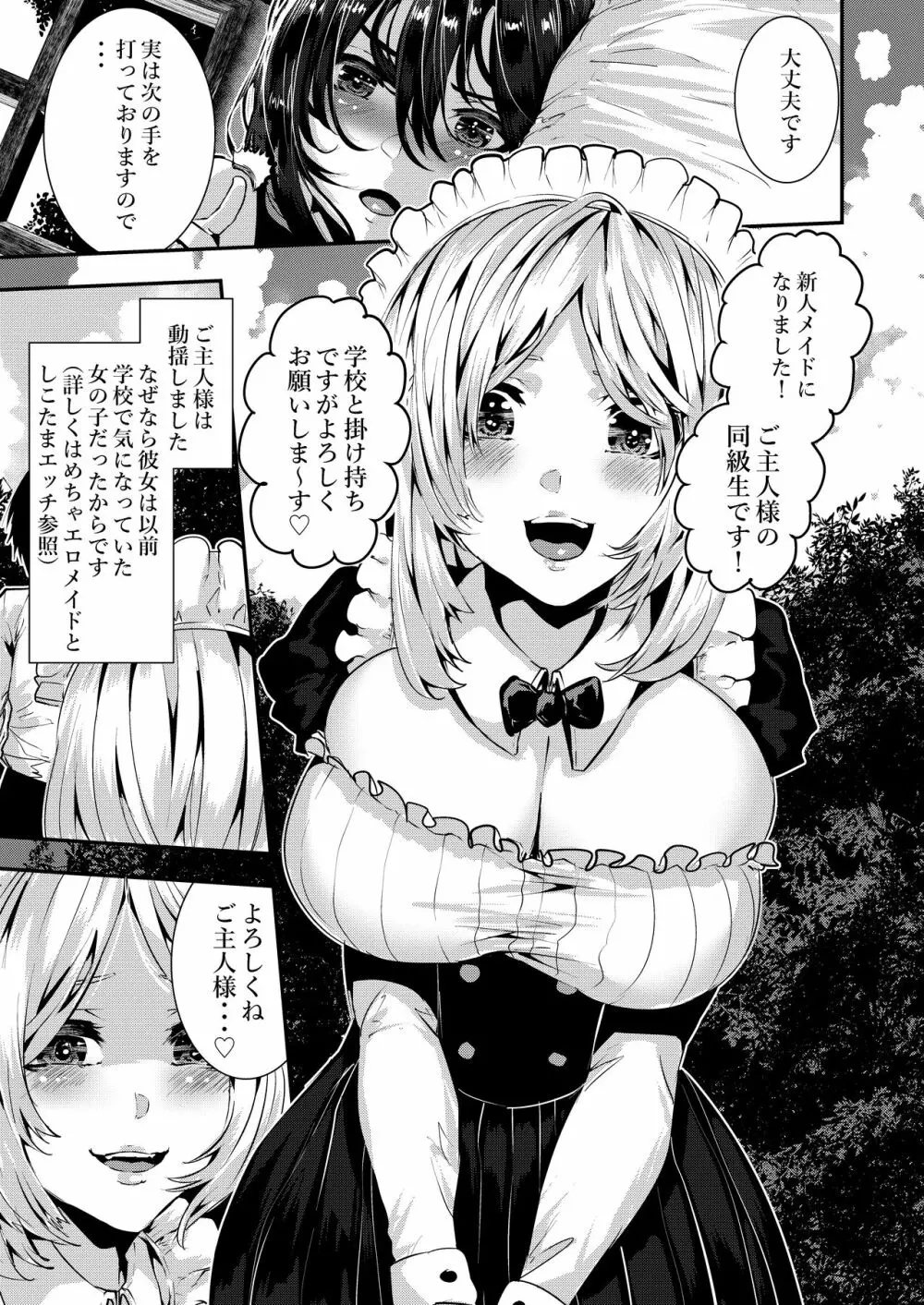 デレデレメイドとツンデレメイドと淫乱メイドとしこたまえっち - page10