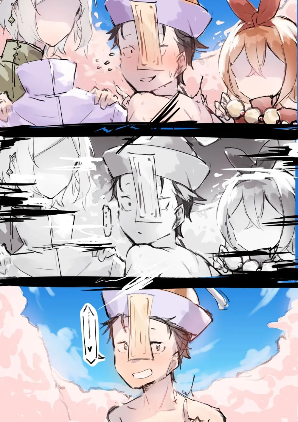 Emilia, Rem and Subaru futanari - page17
