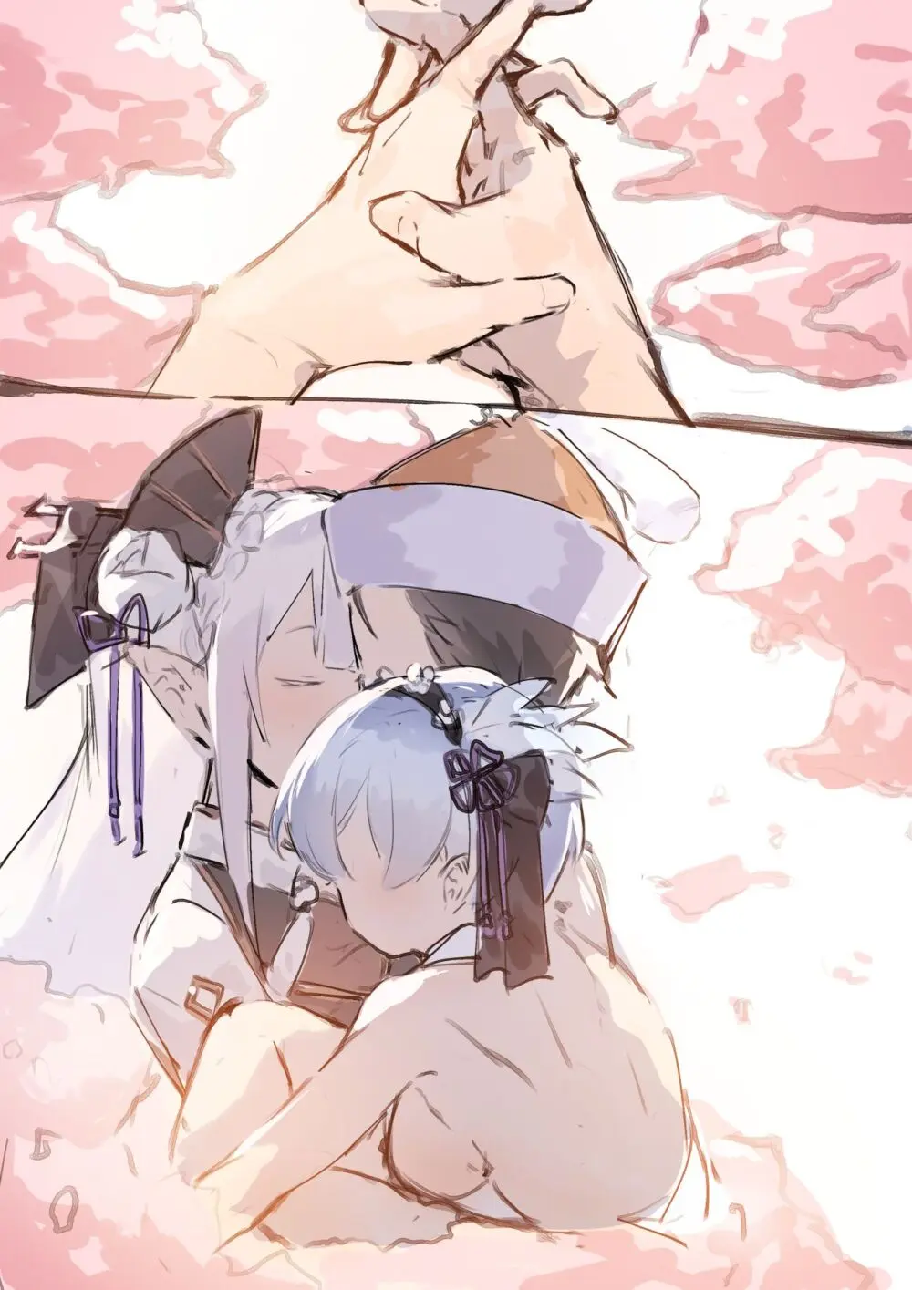 Emilia, Rem and Subaru futanari - page22