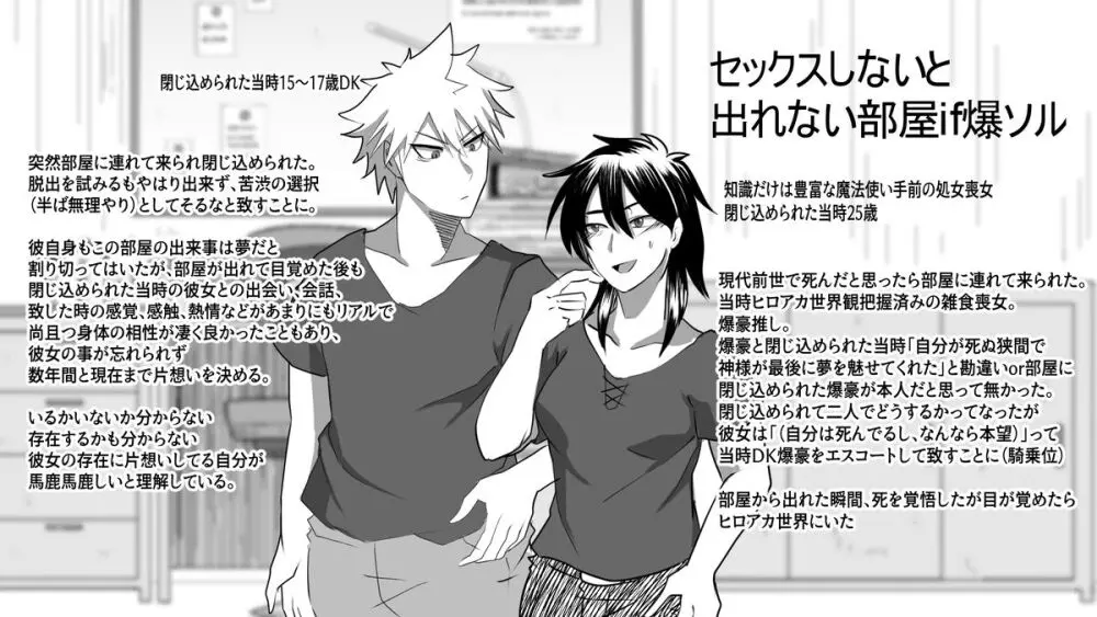 IF Bakugou x female dream owner's fantasy story in a room where you can't leave without sex - page2