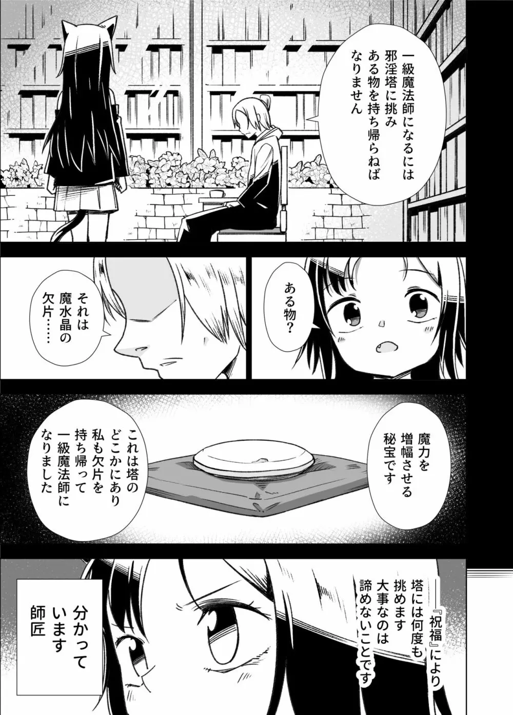 邪淫塔の冒険者2 ～幻魔に敗北した少女魔法師 編～ - page4