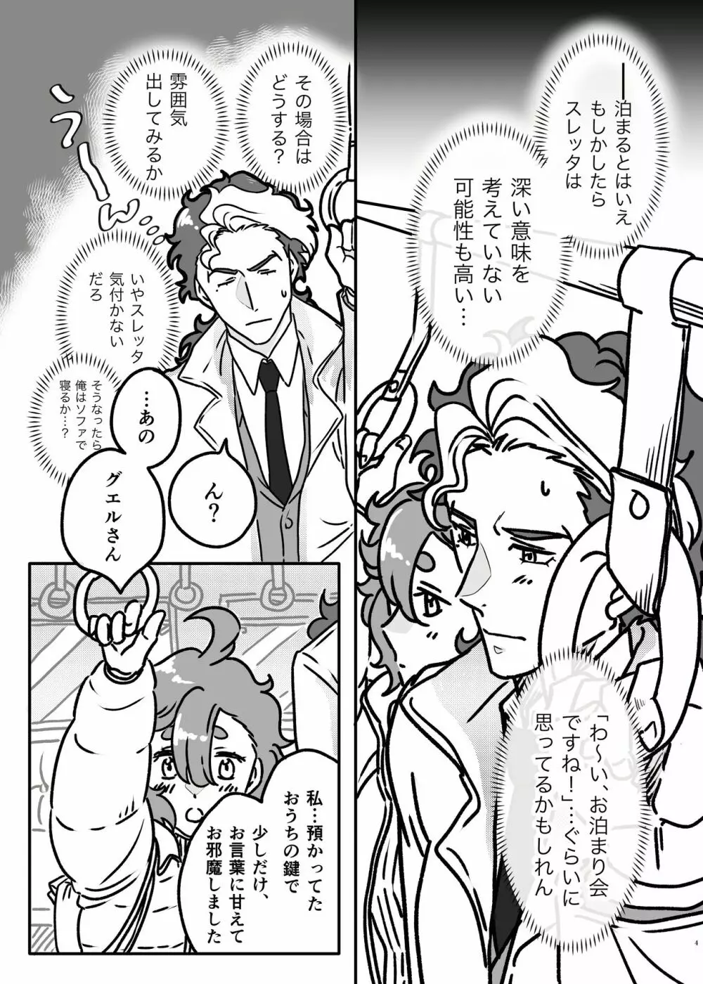 初めてお泊まりするグエスレ - page3